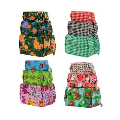 3D Zip Pouch Set
