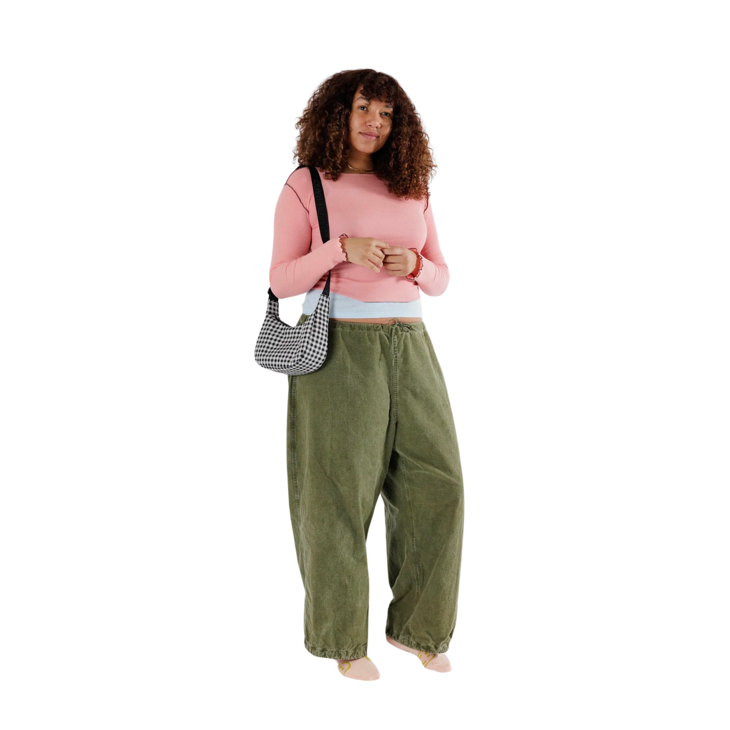 Small Nylon Crescent Bag