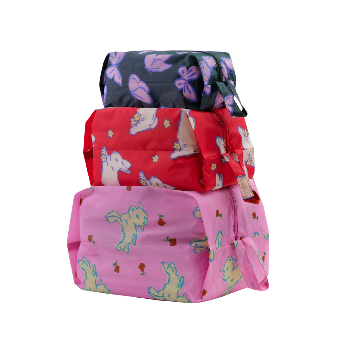 3D Zip Pouch Set