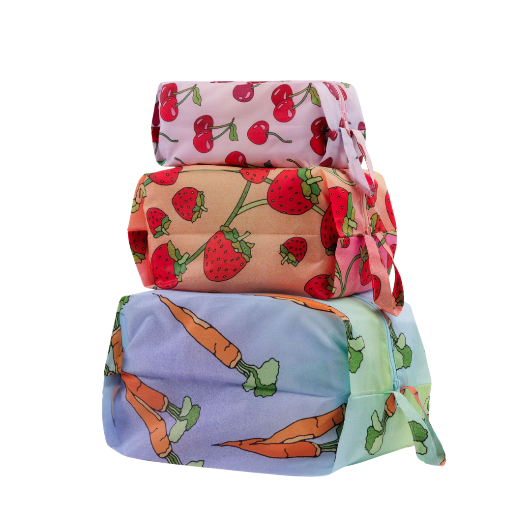 3D Zip Pouch Set