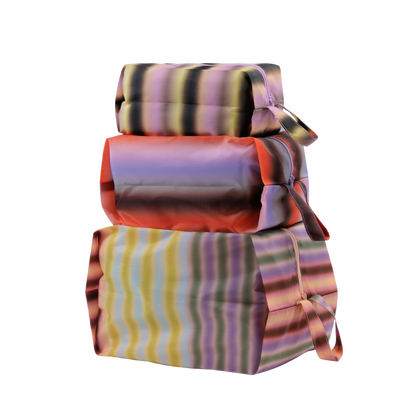 3D Zip Pouch Set
