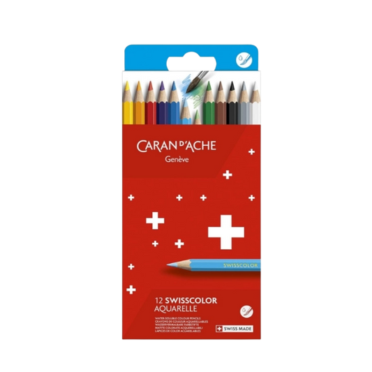 Swisscolor Watercolor Colored Pencils — Set of 12