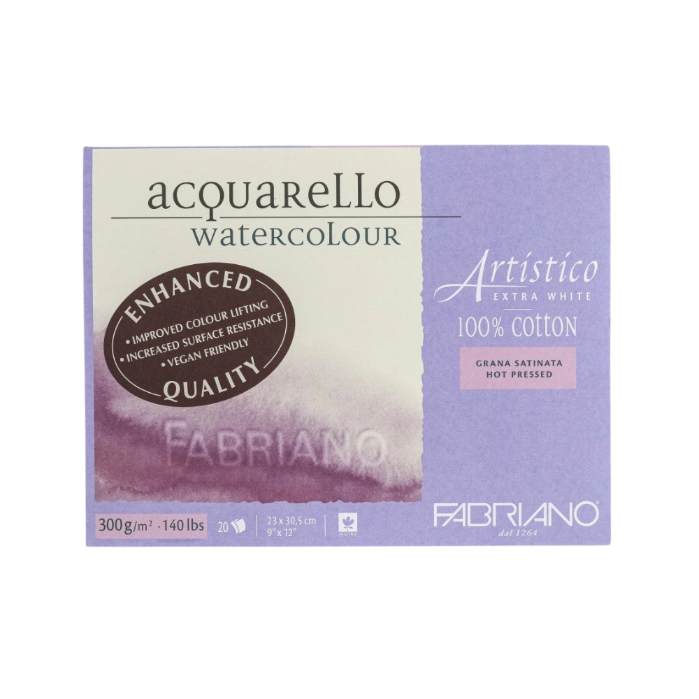 Fabriano Artistico Extra White Watercolor Block