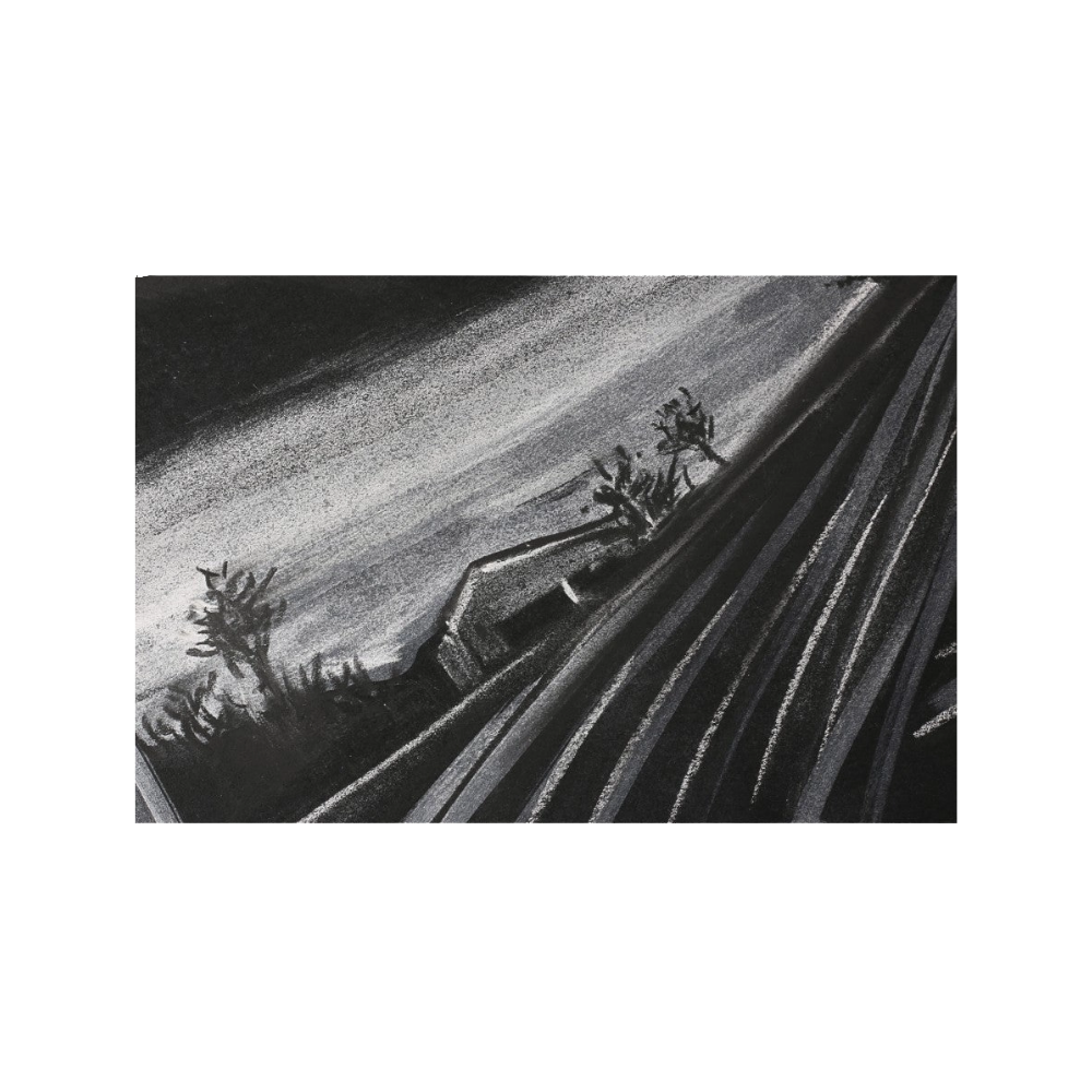 Fabriano Black Black Pad, 20 Sheets of 140 lb. Paper, 9"x12"