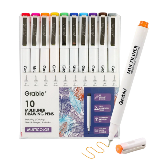Waterproof Multiliner Drawing Pen Set