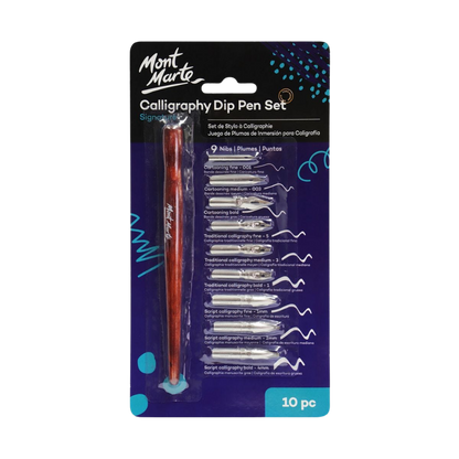 Calligraphy Dip Pen Set – Signature – 10 Piece