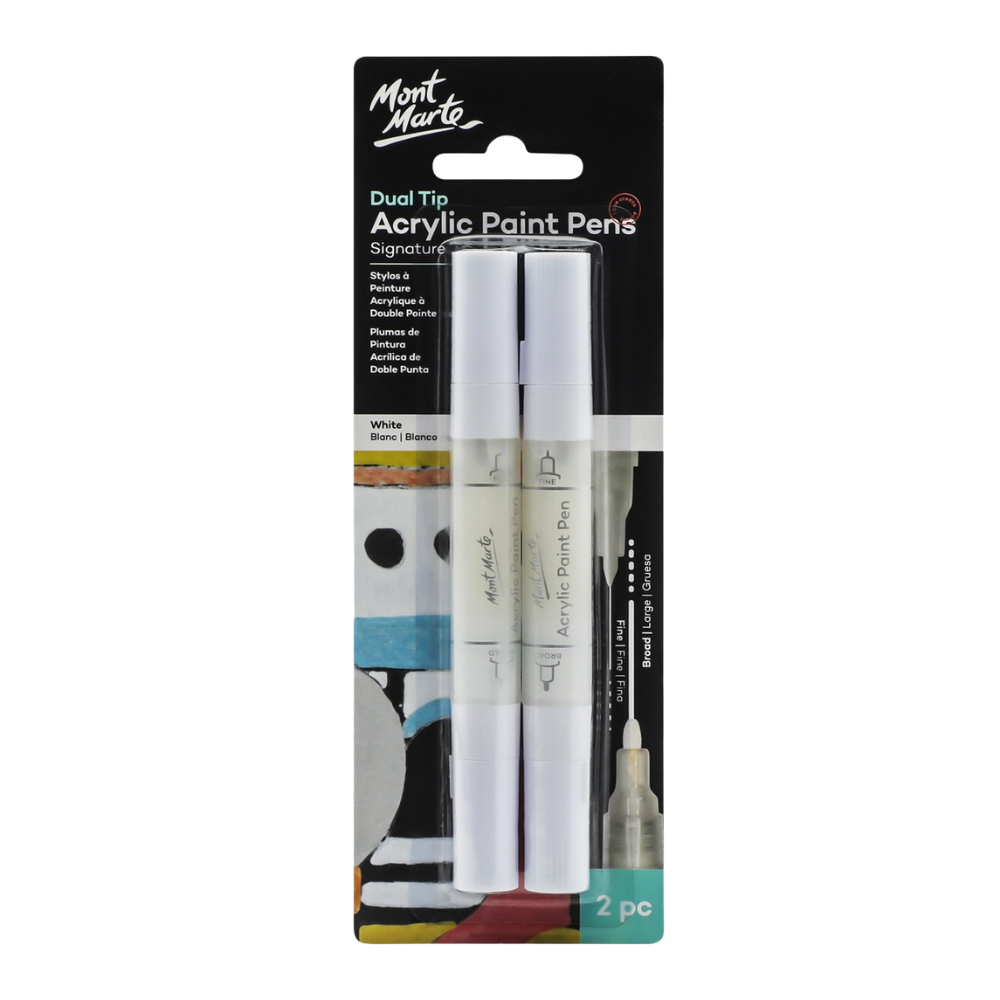 Dual Tip Acrylic Paint Pens – Signature – 2 Pack