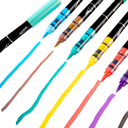 Flexi Tip Acrylic Paint Pens – 12 Piece