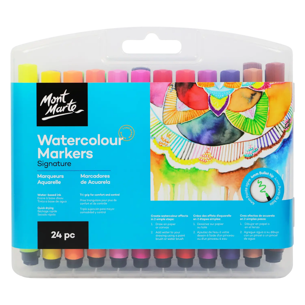 Watercolor Markers – 24 Piece