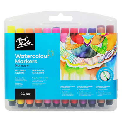 Watercolor Markers – 24 Piece