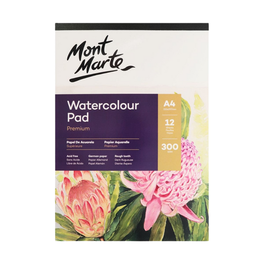 Watercolor Pad – Premium German Paper – A4 – 12 Sheets