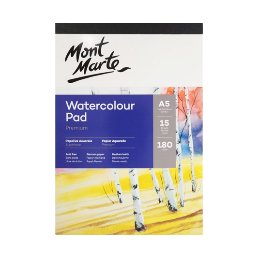 Watercolor Pad – Premium German Paper – A5 – 15 Sheets