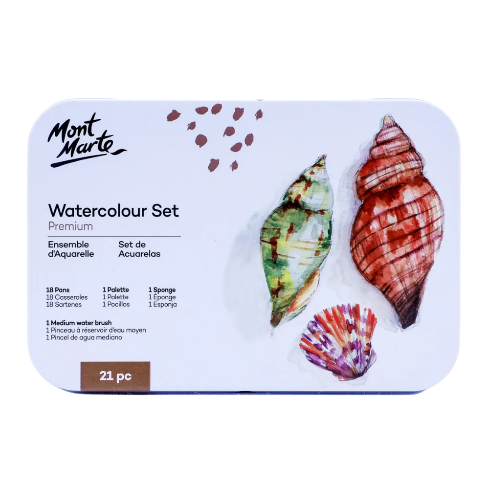 Watercolor Set – Premium – 21 Piece