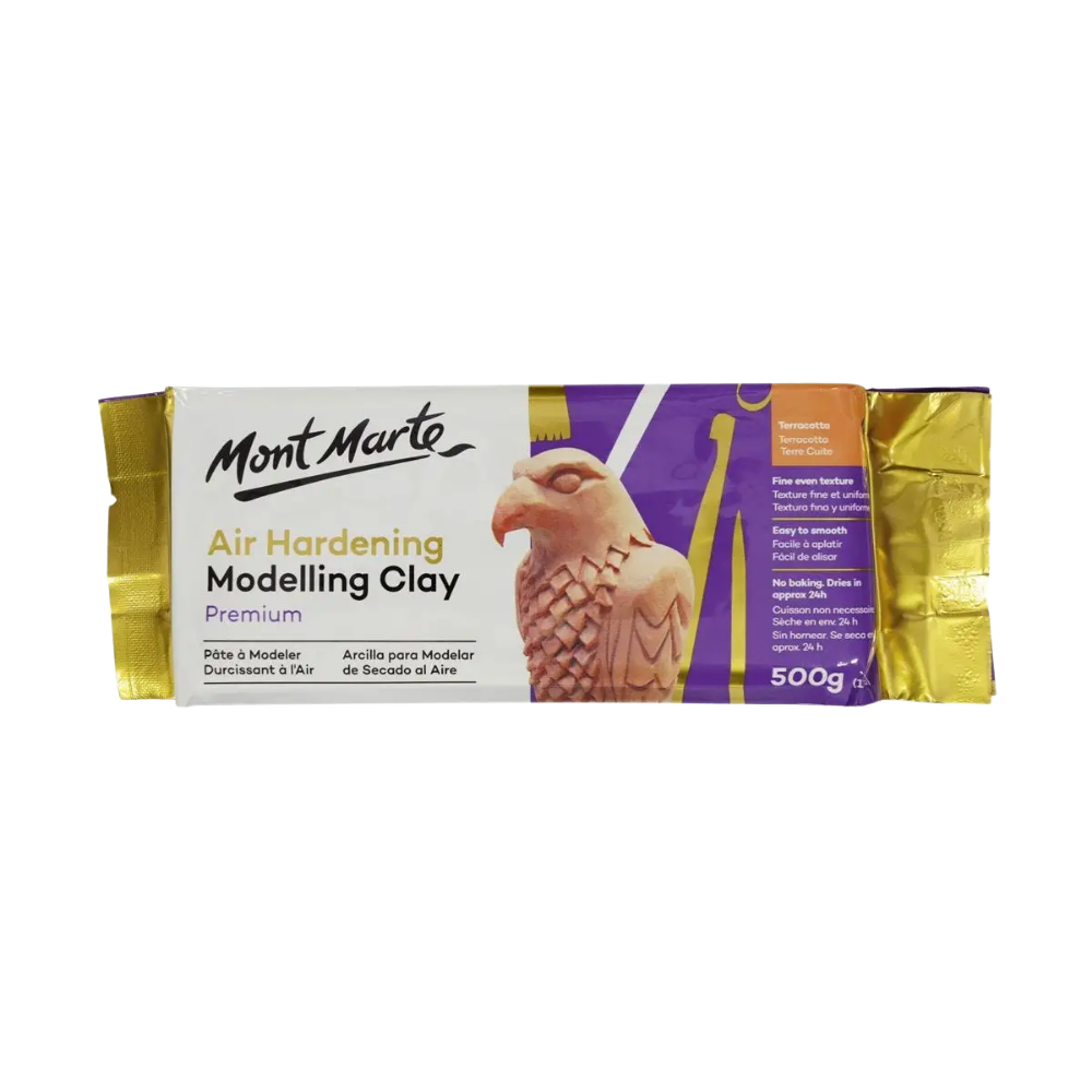Air Hardening Modelling Clay Premium - Terracotta 0.5kg