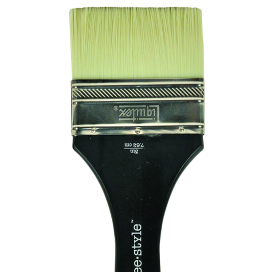 Freestyle Large Scale Brush Long Handle Flat 3"