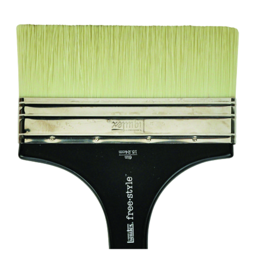 Freestyle Large Scale Brush Short Handle Flat 6"