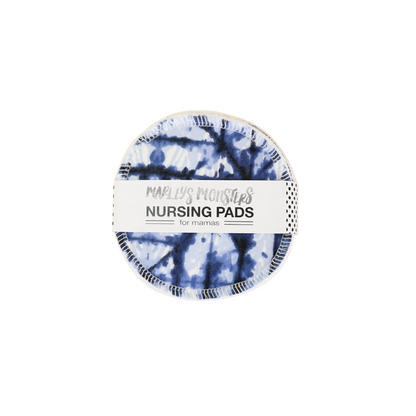 Reusable Nursing Pads - Navy Shibori