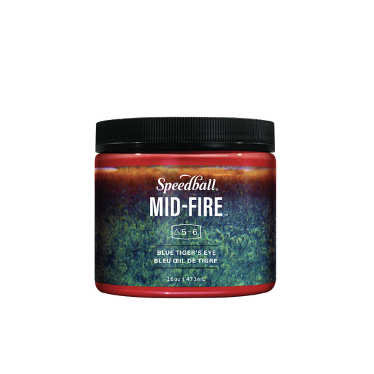 Mid-Fire Glaze 16 oz –– Blue Tiger's Eye