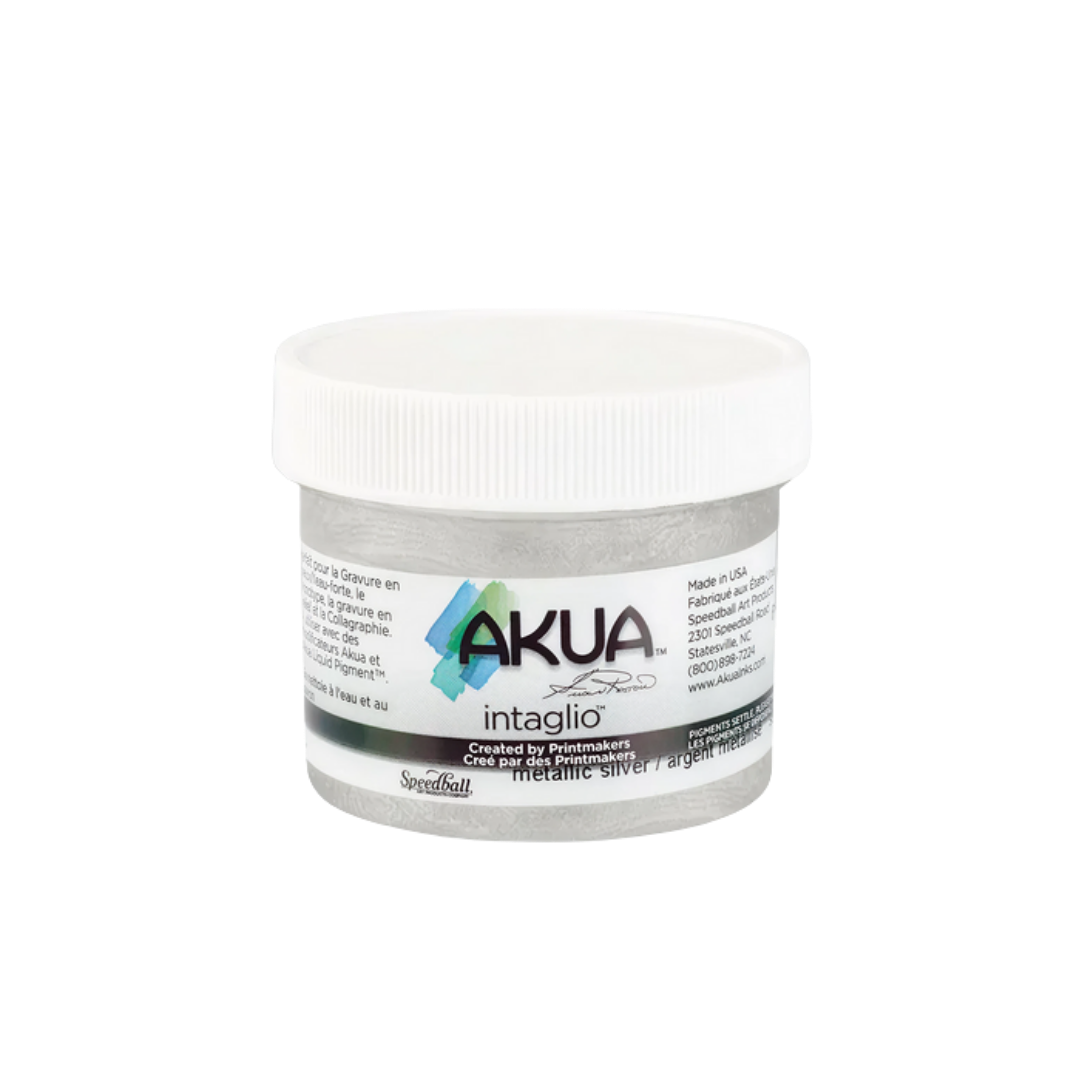 Akua Intaglio Ink –– Metallic Silver