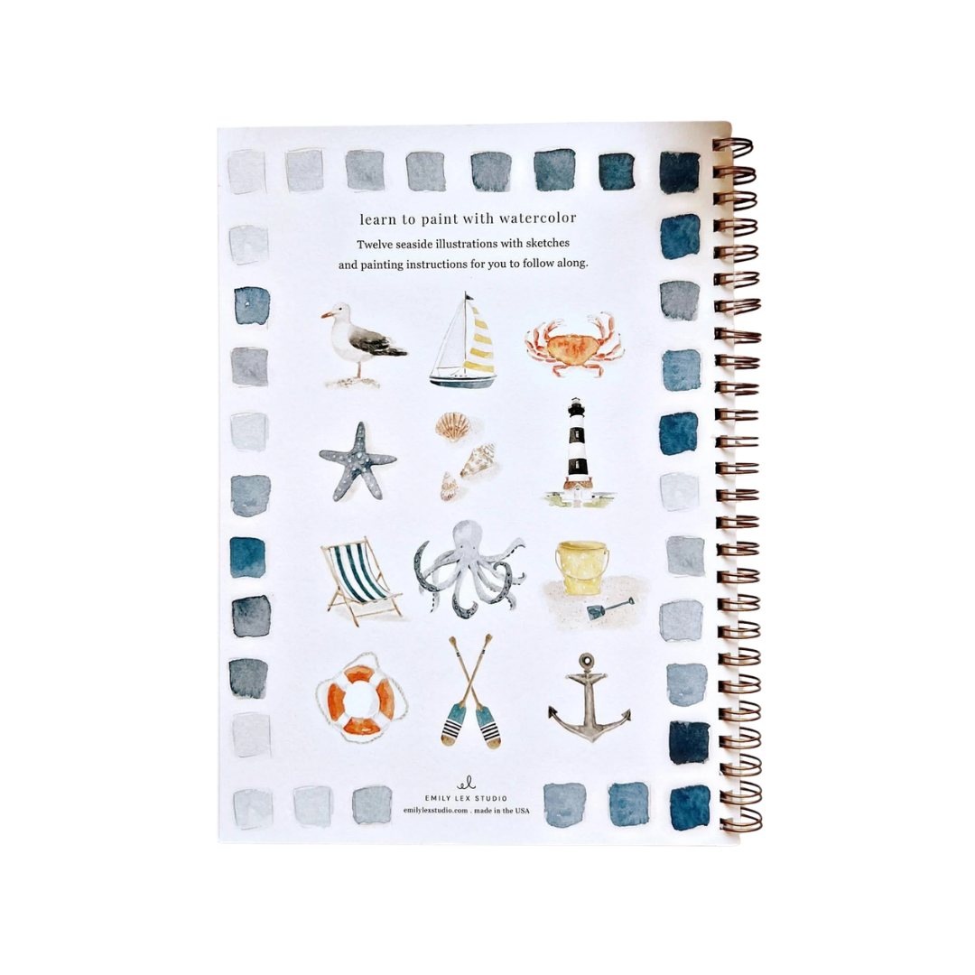 Seaside Watercolor Workbook