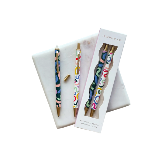 Mechanical Pencils –– Rainbow Squiggles