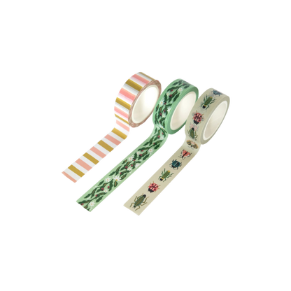 Washi Tape, Set of 3 | Entomologist Garden