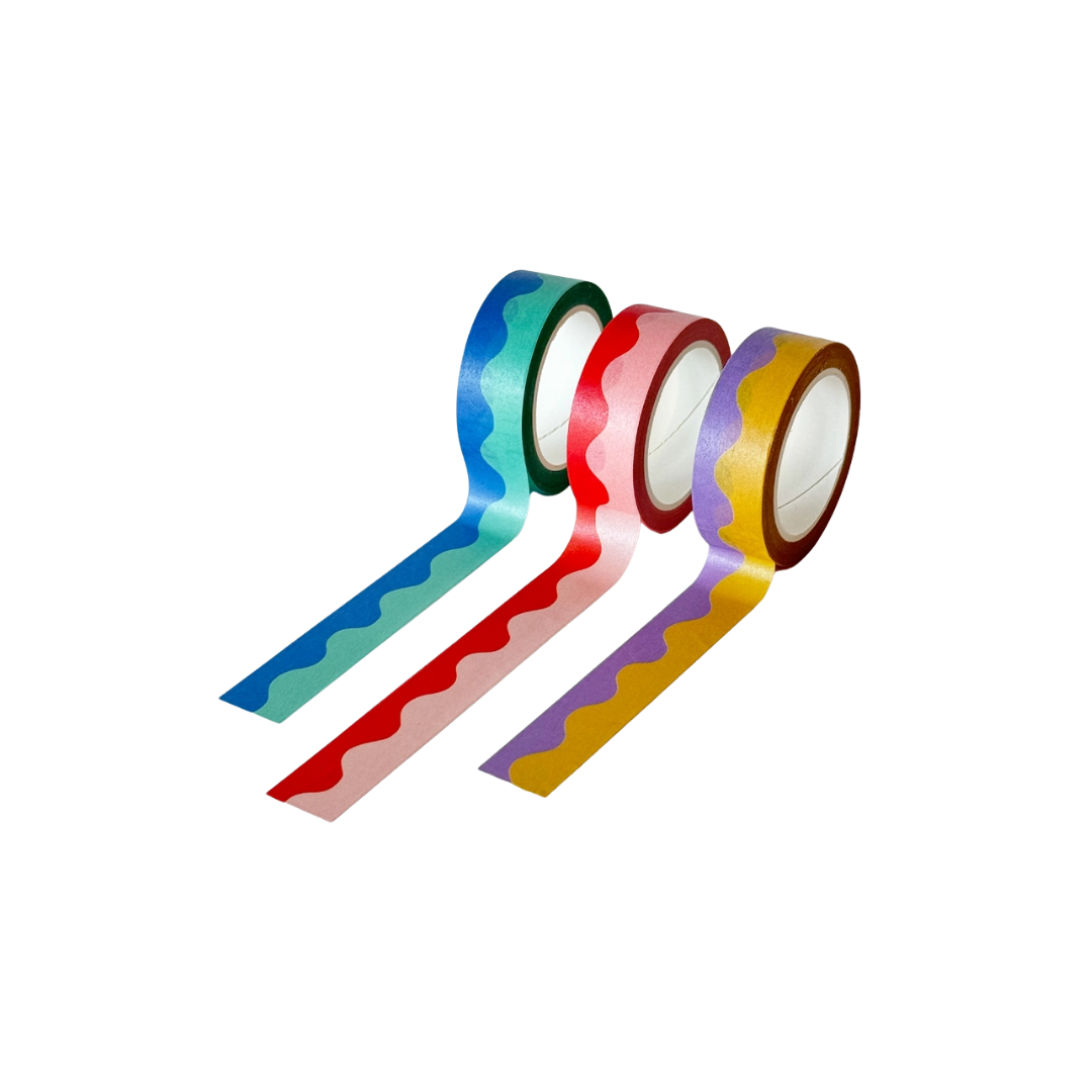Washi Tape, Set of 3 | Squiggle