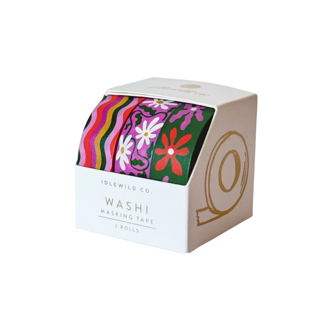 Washi Tape, Set of 3 | Wavy Daisy