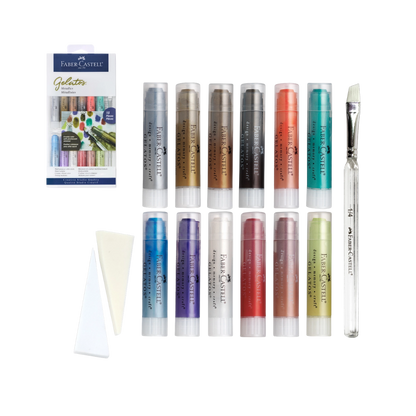 Gelatos Pigment Art Sticks – Metallics 15-Piece Set