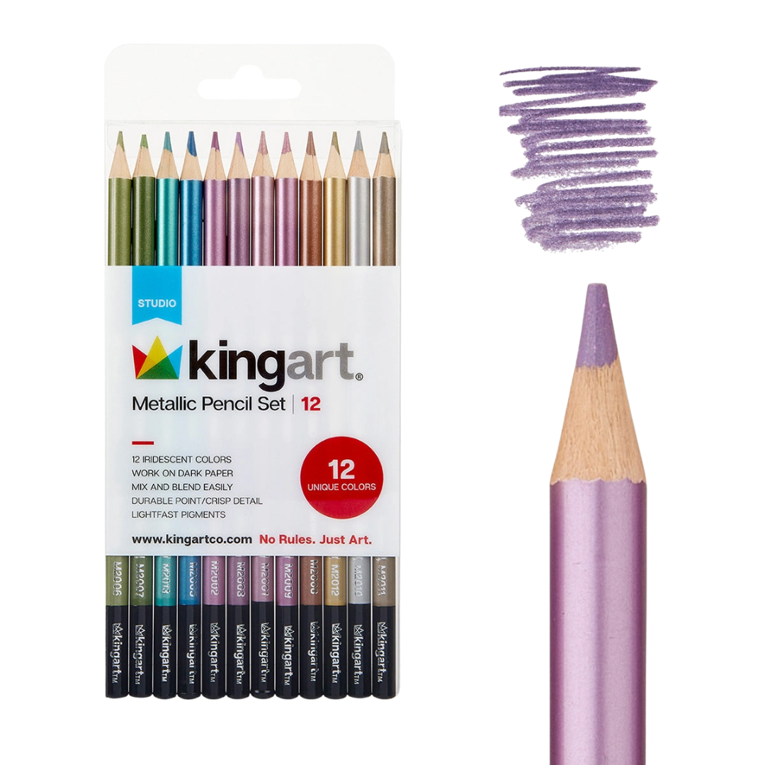 Metallic Colored Pencils – Set of 12