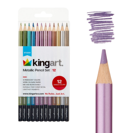 Metallic Colored Pencils – Set of 12