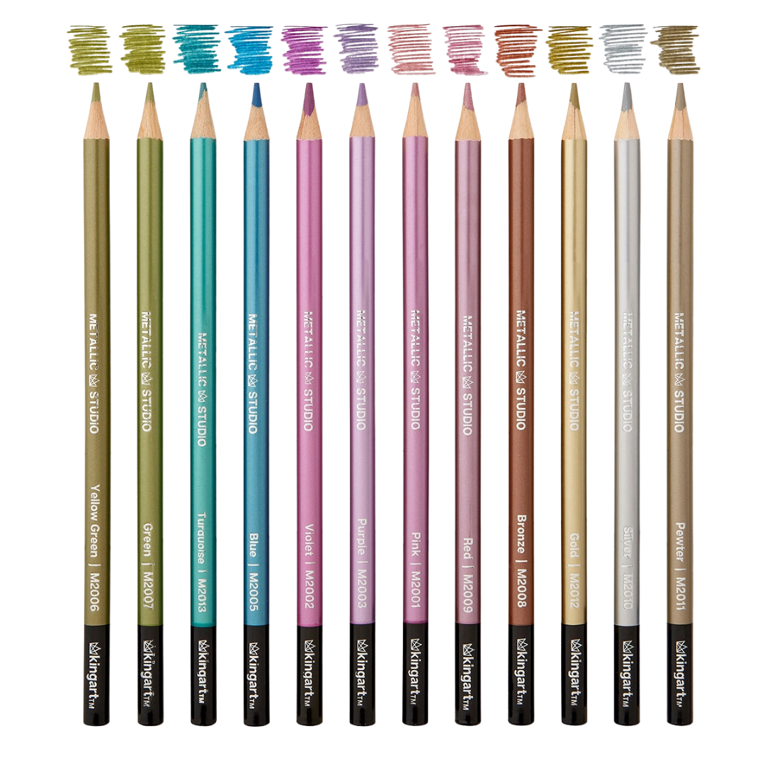 Metallic Colored Pencils – Set of 12