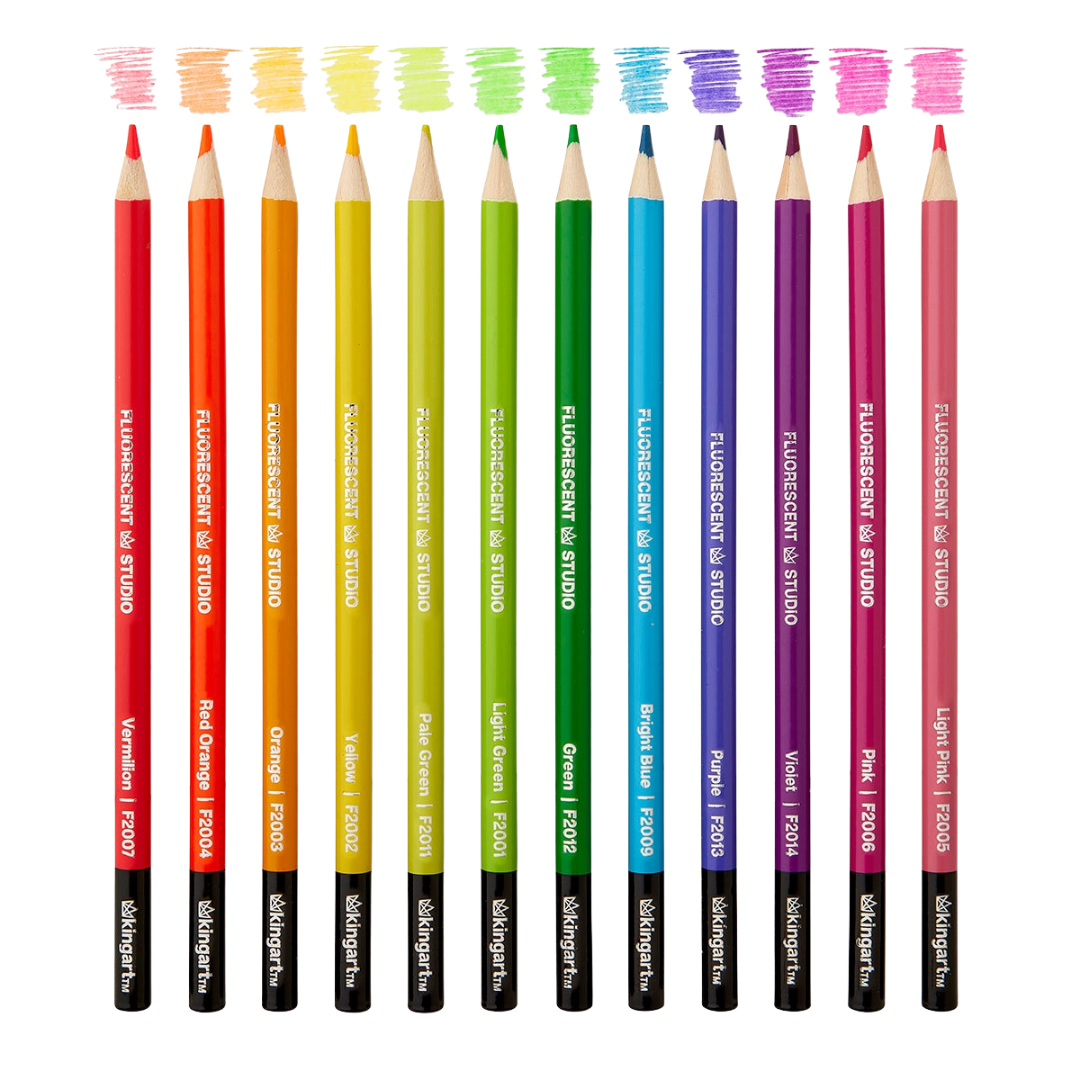Neon Colored Pencils – Set of 12