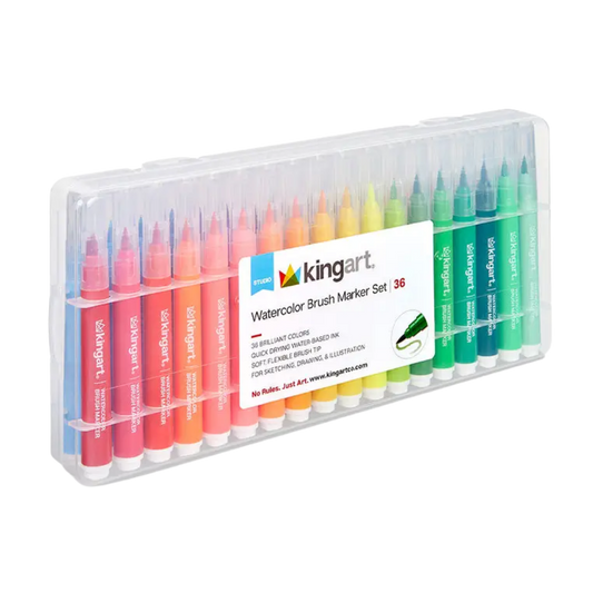 Soft Tip Brush Markers – 36 Colors