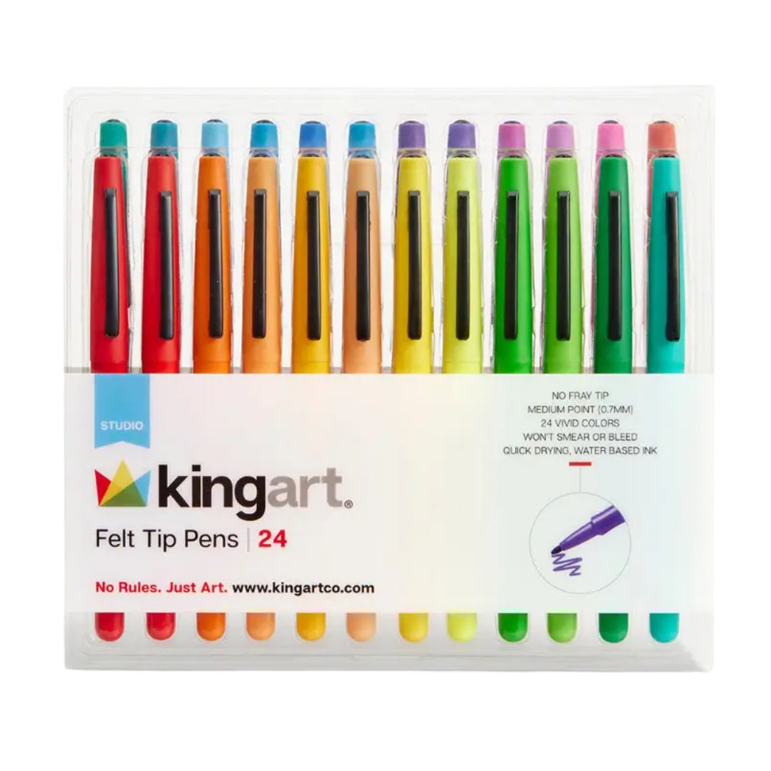 Felt Tip Pens – 24 Colors