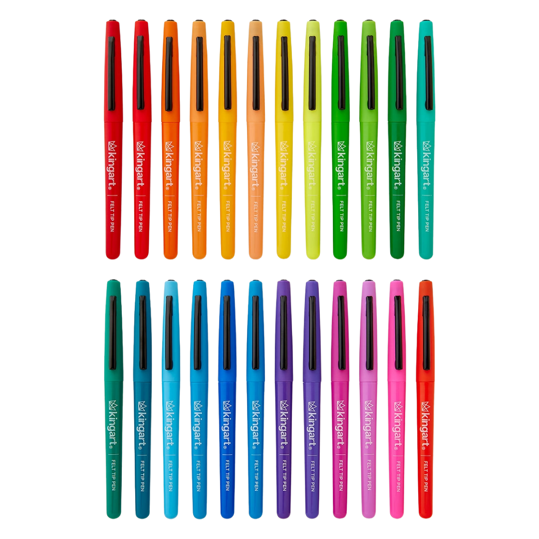 Felt Tip Pens – 24 Colors