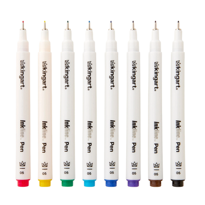Inkline™ Pro Fine Line Archival Ink Pens – Size 05, 8 Colors