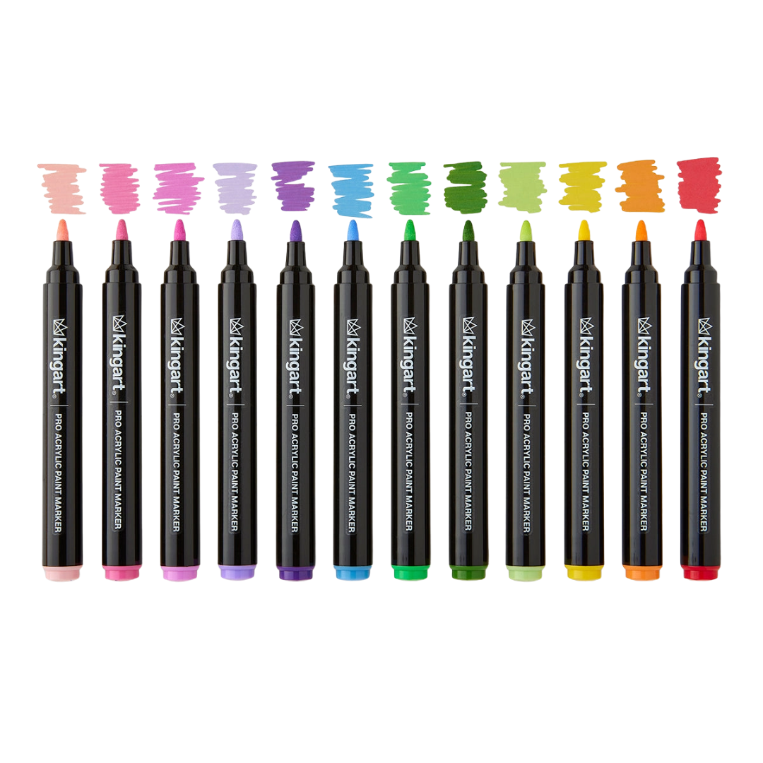 Pro Acrylic Paint Markers – 12 Floral Colors
