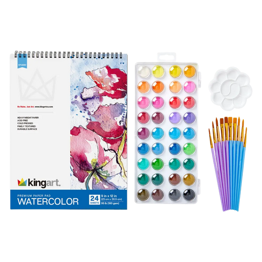 Watercolor Paint Set – 48 Piece