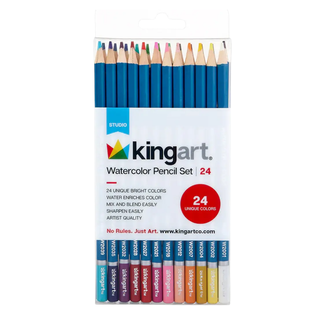 Watercolor Pencils Set – 24 Colors