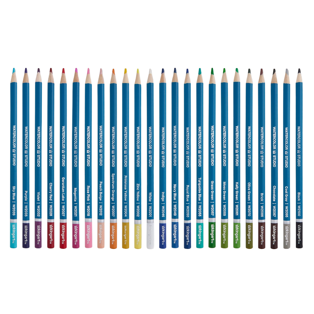 Watercolor Pencils Set – 24 Colors