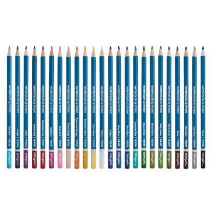 Watercolor Pencils Set – 24 Colors