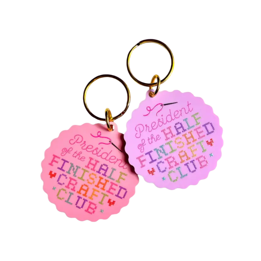 Half Finished Craft Club Keychain – Lilac