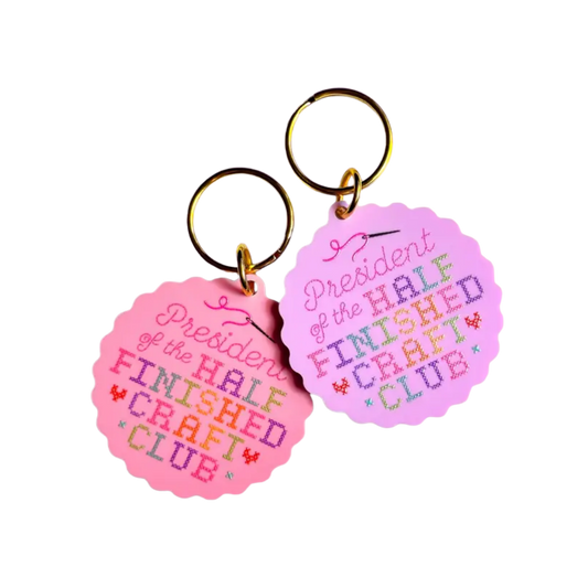 Half Finished Craft Club Keychain – Lilac