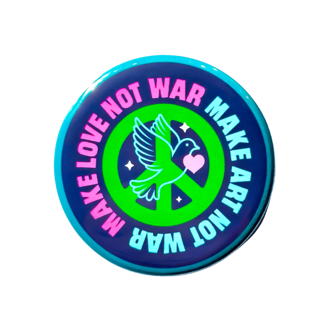 Make Love / Art Not War Magnet