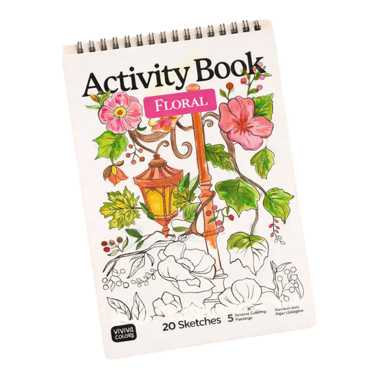 Floral Adult Coloring Book