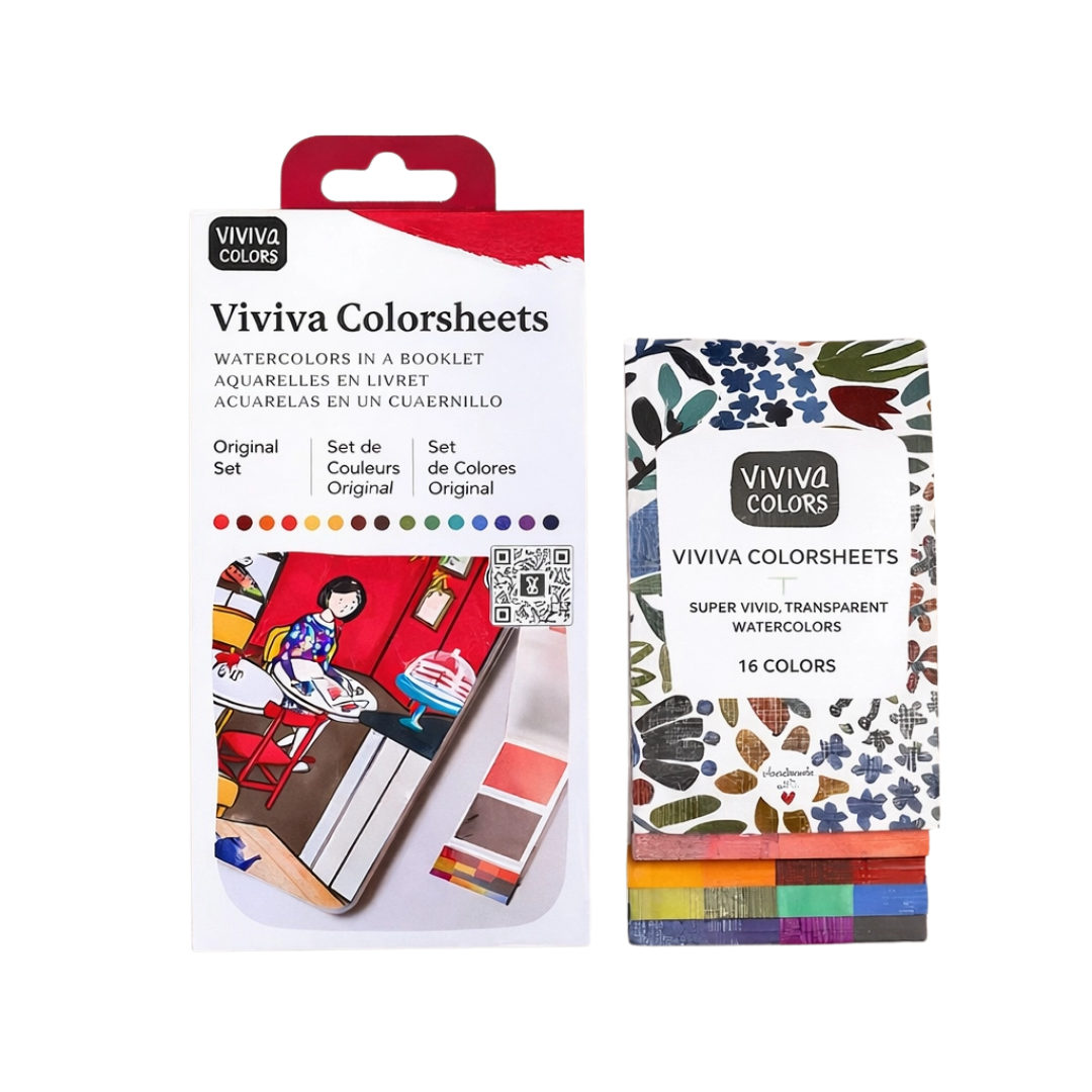 Original Colorsheets - 16 Handmade Watercolors