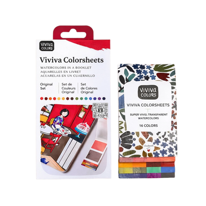 Original Colorsheets - 16 Handmade Watercolors