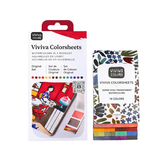 Original Colorsheets - 16 Handmade Watercolors