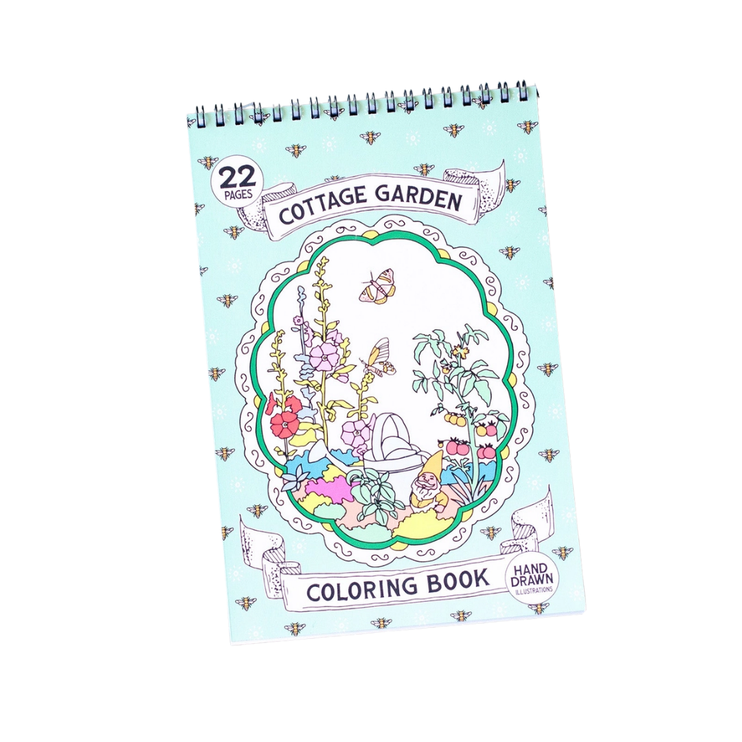 Cottage Garden Premium Coloring Book
